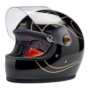 Biltwell Gringo S ECE Flames Helmet